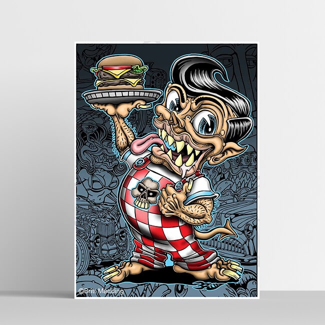 Brit Madding Big Monster boy poster