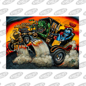 Hot Rod Herman - Big Toe Art