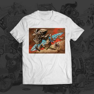 Tiki Runner - Big Toe Art - Tshirt