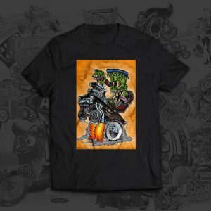 franken wheelie tshirt