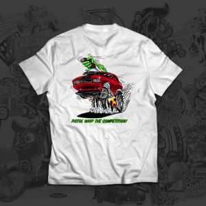 pistol whip red - john skidmore - tshirt