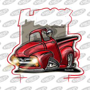 53 Ford Truck Red