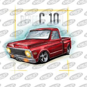 72 C10 Red Pickup Truck