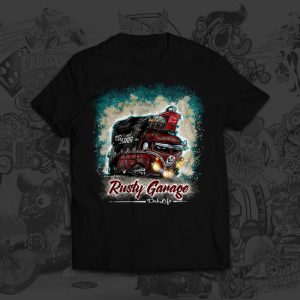Alternative view of VW Bus - Rusty Garage