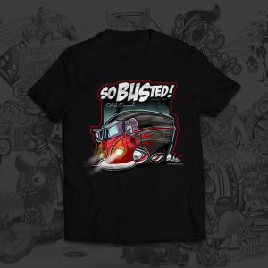 Alternative view of VW Bus Red Flames